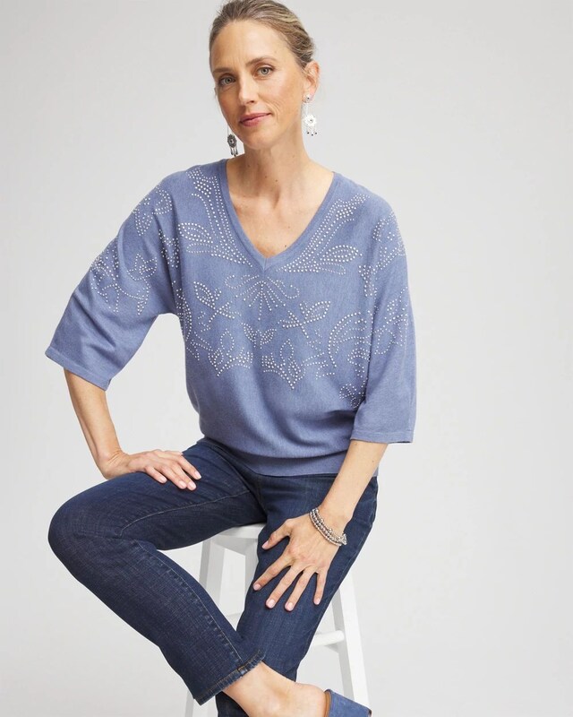 Dolman V-Neck Sweater - image 2